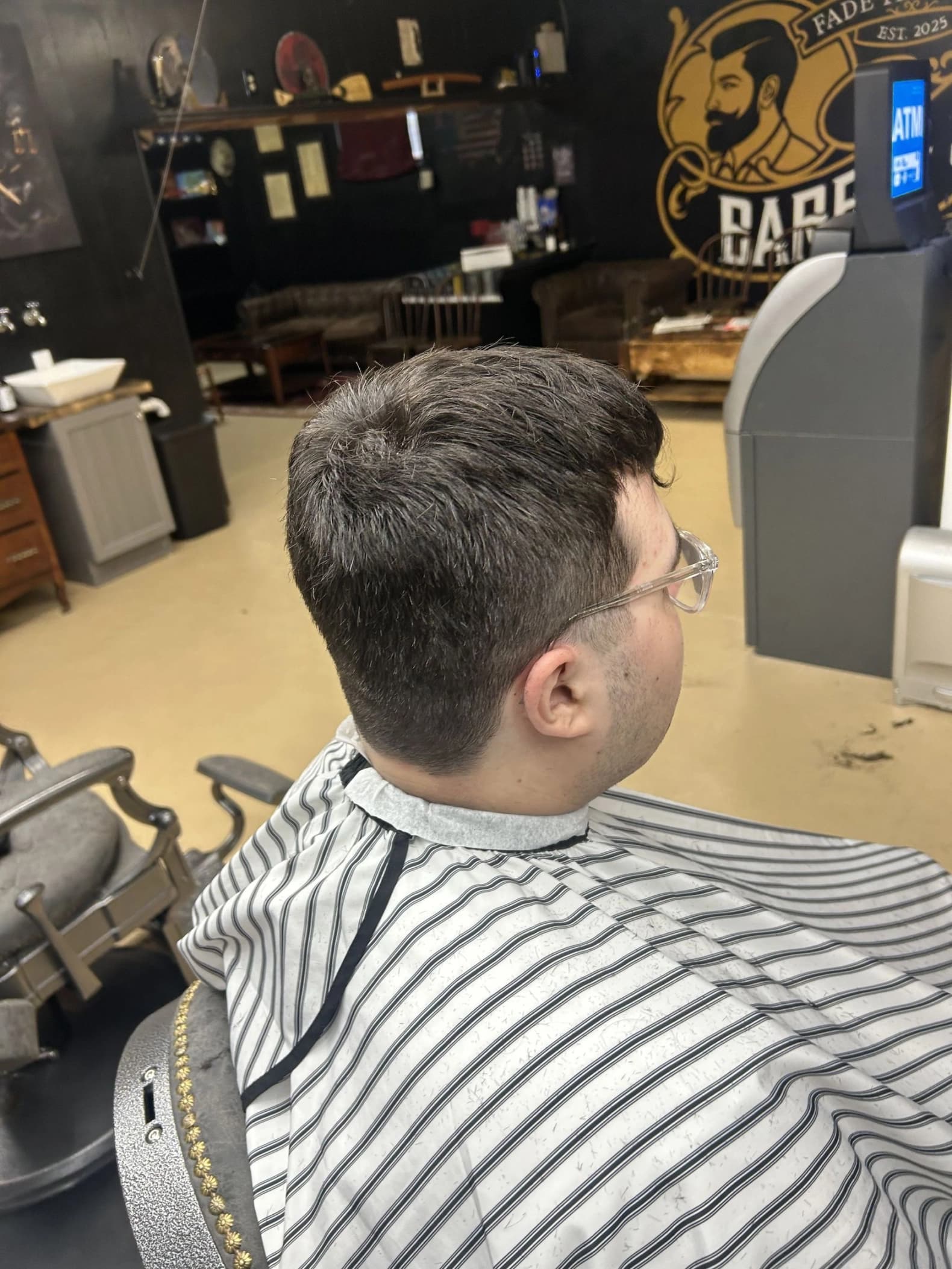 Classic taper haircut result at Fade The Grain