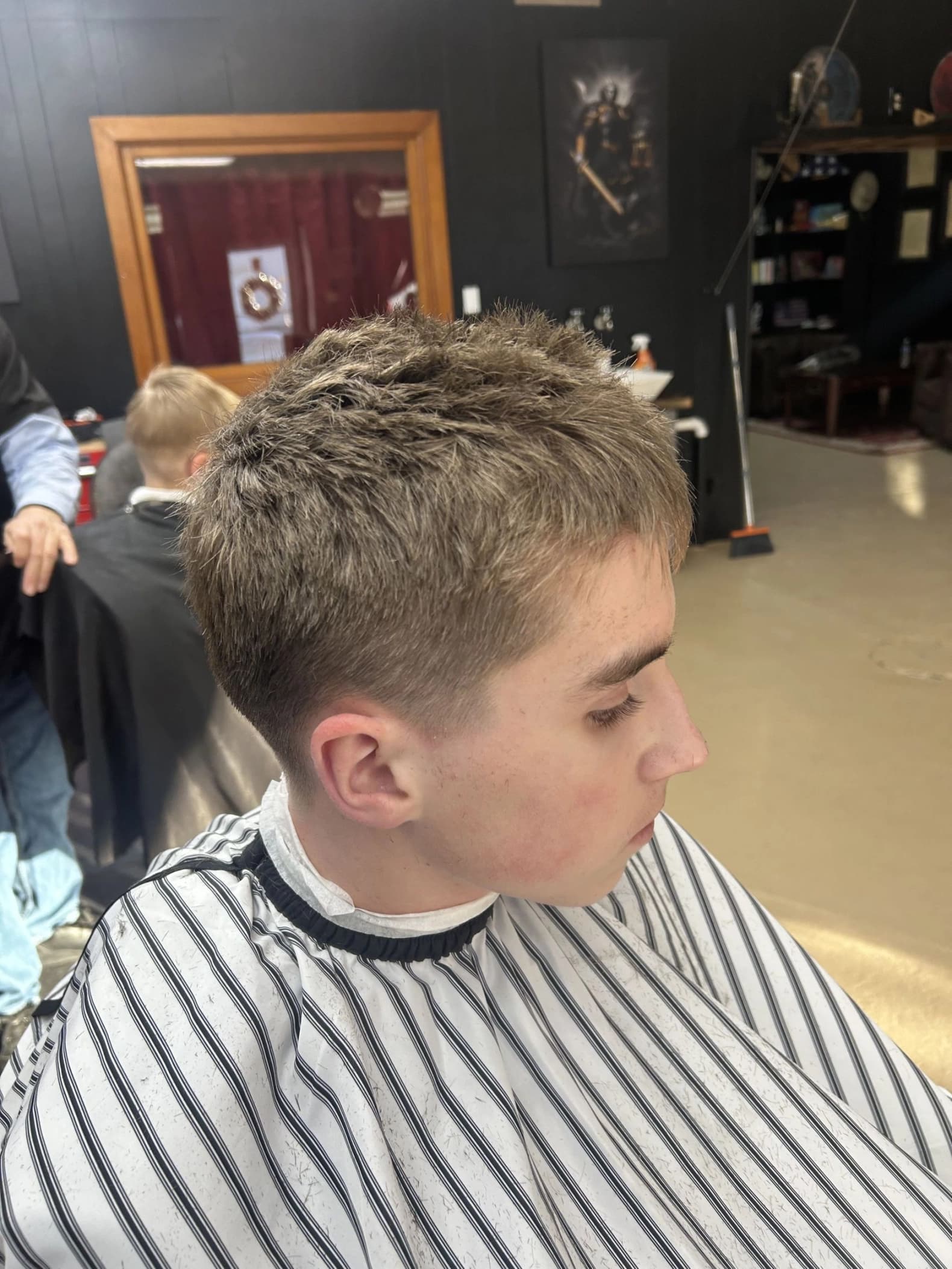 Textured crop haircut result